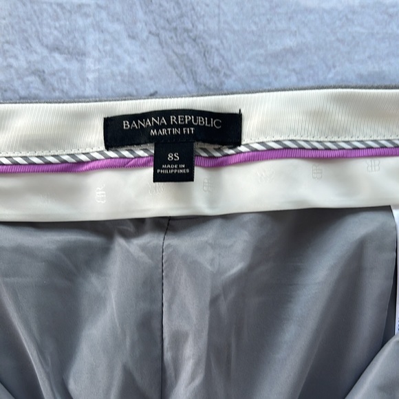 Banana Republic Martin fit gray pants size 8 short - Picture 7 of 10